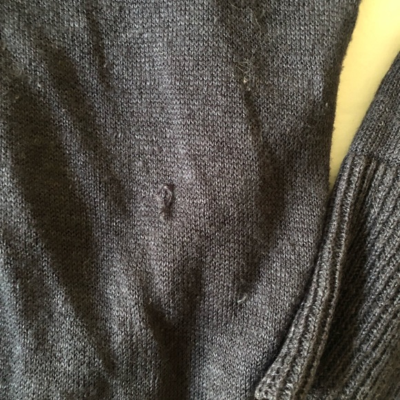 Anthropologie tiered ruffle navy cardigan 3/4 sleeves women’s size XS - Picture 9 of 9